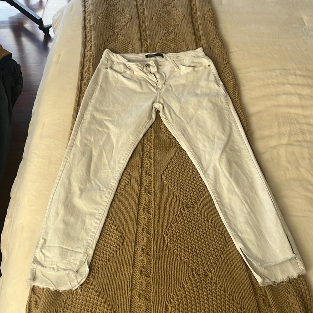 Just black Denim and white jeans